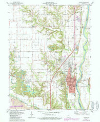 Clinton Indiana Historical topographic map, 1:24000 scale, 7.5 X 7.5 Minute, Year 1978