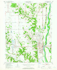 Clinton Indiana Historical topographic map, 1:24000 scale, 7.5 X 7.5 Minute, Year 1951