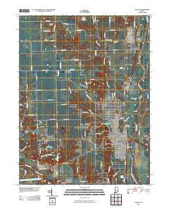 Clinton Indiana Historical topographic map, 1:24000 scale, 7.5 X 7.5 Minute, Year 2010