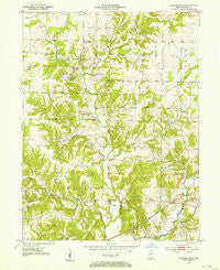 Clinton Falls Indiana Historical topographic map, 1:24000 scale, 7.5 X 7.5 Minute, Year 1951