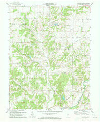Clinton Falls Indiana Historical topographic map, 1:24000 scale, 7.5 X 7.5 Minute, Year 1971