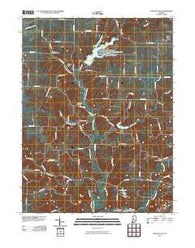 Clinton Falls Indiana Historical topographic map, 1:24000 scale, 7.5 X 7.5 Minute, Year 2010