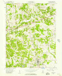 Cloverdale Indiana Historical topographic map, 1:24000 scale, 7.5 X 7.5 Minute, Year 1956