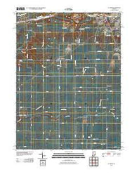 Clymers Indiana Historical topographic map, 1:24000 scale, 7.5 X 7.5 Minute, Year 2010