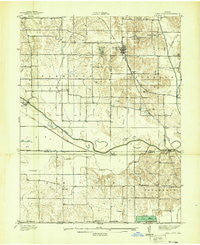 Coal City Indiana Historical topographic map, 1:24000 scale, 7.5 X 7.5 Minute, Year 1938