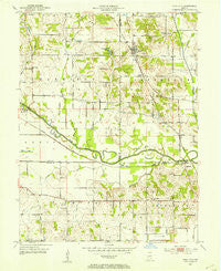Coal City Indiana Historical topographic map, 1:24000 scale, 7.5 X 7.5 Minute, Year 1953