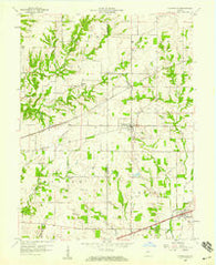Coatesville Indiana Historical topographic map, 1:24000 scale, 7.5 X 7.5 Minute, Year 1958