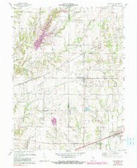 Coatesville Indiana Historical topographic map, 1:24000 scale, 7.5 X 7.5 Minute, Year 1970