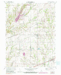 Coatesville Indiana Historical topographic map, 1:24000 scale, 7.5 X 7.5 Minute, Year 1970