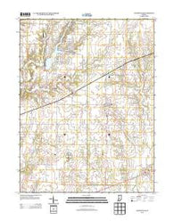 Coatesville Indiana Historical topographic map, 1:24000 scale, 7.5 X 7.5 Minute, Year 2013