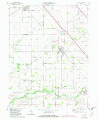 Colfax Indiana Historical topographic map, 1:24000 scale, 7.5 X 7.5 Minute, Year 1962