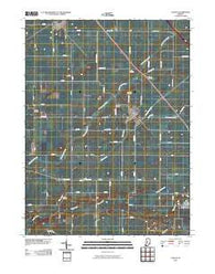 Colfax Indiana Historical topographic map, 1:24000 scale, 7.5 X 7.5 Minute, Year 2010