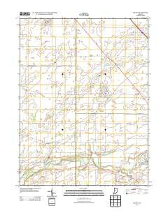Colfax Indiana Historical topographic map, 1:24000 scale, 7.5 X 7.5 Minute, Year 2013