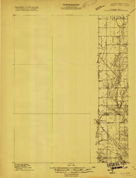 College Corner Ohio Historical topographic map, 1:48000 scale, 15 X 15 Minute, Year 1915