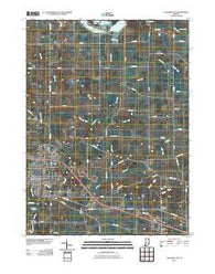 Columbia City Indiana Historical topographic map, 1:24000 scale, 7.5 X 7.5 Minute, Year 2010
