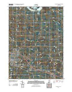 Columbia City Indiana Historical topographic map, 1:24000 scale, 7.5 X 7.5 Minute, Year 2010