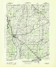 Columbus Indiana Historical topographic map, 1:125000 scale, 30 X 30 Minute, Year 1942