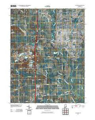 Columbus Indiana Historical topographic map, 1:24000 scale, 7.5 X 7.5 Minute, Year 2010