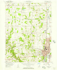 Connersville Indiana Historical topographic map, 1:24000 scale, 7.5 X 7.5 Minute, Year 1956