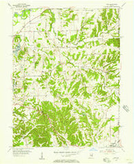Cope Indiana Historical topographic map, 1:24000 scale, 7.5 X 7.5 Minute, Year 1955