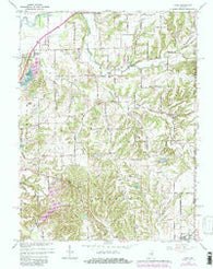 Cope Indiana Historical topographic map, 1:24000 scale, 7.5 X 7.5 Minute, Year 1965