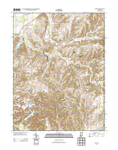 Cope Indiana Historical topographic map, 1:24000 scale, 7.5 X 7.5 Minute, Year 2013