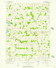 Corunna Indiana Historical topographic map, 1:24000 scale, 7.5 X 7.5 Minute, Year 1955