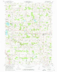 Corunna Indiana Historical topographic map, 1:24000 scale, 7.5 X 7.5 Minute, Year 1973