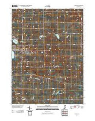 Corunna Indiana Historical topographic map, 1:24000 scale, 7.5 X 7.5 Minute, Year 2010