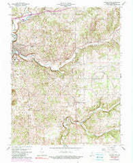 Corydon East Indiana Historical topographic map, 1:24000 scale, 7.5 X 7.5 Minute, Year 1966