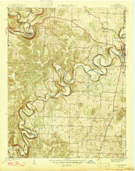 Corydon West Indiana Historical topographic map, 1:24000 scale, 7.5 X 7.5 Minute, Year 1947