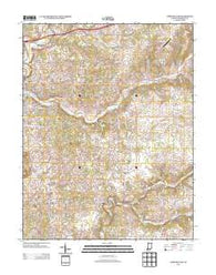 Corydon East Indiana Historical topographic map, 1:24000 scale, 7.5 X 7.5 Minute, Year 2013