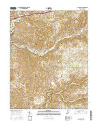 Corydon East Indiana Current topographic map, 1:24000 scale, 7.5 X 7.5 Minute, Year 2016