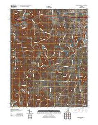 Corydon West Indiana Historical topographic map, 1:24000 scale, 7.5 X 7.5 Minute, Year 2010
