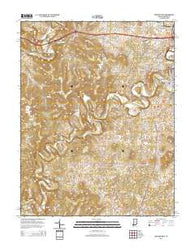 Corydon West Indiana Historical topographic map, 1:24000 scale, 7.5 X 7.5 Minute, Year 2014