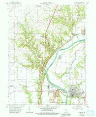 Covington Indiana Historical topographic map, 1:24000 scale, 7.5 X 7.5 Minute, Year 1958