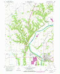 Covington Indiana Historical topographic map, 1:24000 scale, 7.5 X 7.5 Minute, Year 1958