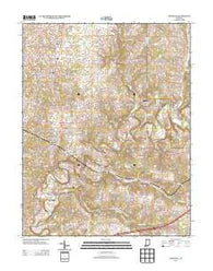 Crandall Indiana Historical topographic map, 1:24000 scale, 7.5 X 7.5 Minute, Year 2013