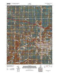 Crawfordsville Indiana Historical topographic map, 1:24000 scale, 7.5 X 7.5 Minute, Year 2010