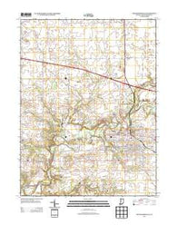 Crawfordsville Indiana Historical topographic map, 1:24000 scale, 7.5 X 7.5 Minute, Year 2013