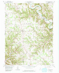 Cross Plains Indiana Historical topographic map, 1:24000 scale, 7.5 X 7.5 Minute, Year 1959