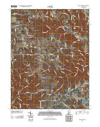 Cross Plains Indiana Historical topographic map, 1:24000 scale, 7.5 X 7.5 Minute, Year 2010