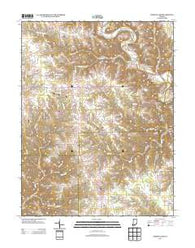 Cross Plains Indiana Historical topographic map, 1:24000 scale, 7.5 X 7.5 Minute, Year 2013