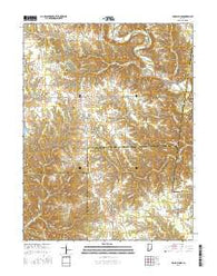 Cross Plains Indiana Current topographic map, 1:24000 scale, 7.5 X 7.5 Minute, Year 2016