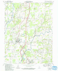 Crothersville Indiana Historical topographic map, 1:24000 scale, 7.5 X 7.5 Minute, Year 1968