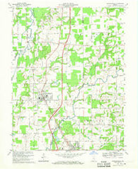 Crothersville Indiana Historical topographic map, 1:24000 scale, 7.5 X 7.5 Minute, Year 1968