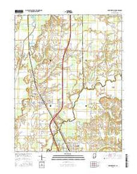 Crothersville Indiana Current topographic map, 1:24000 scale, 7.5 X 7.5 Minute, Year 2016