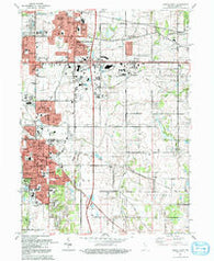 Crown Point Indiana Historical topographic map, 1:24000 scale, 7.5 X 7.5 Minute, Year 1992