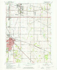 Crown Point Indiana Historical topographic map, 1:24000 scale, 7.5 X 7.5 Minute, Year 1962