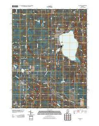 Culver Indiana Historical topographic map, 1:24000 scale, 7.5 X 7.5 Minute, Year 2010